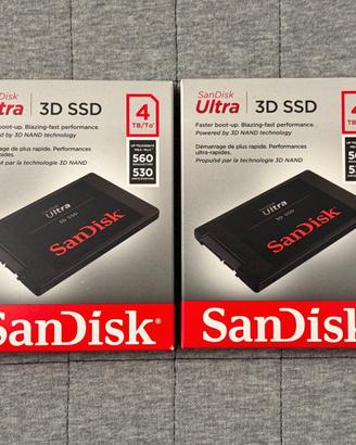 2x 4TB SanDisk Ultra 3D 4TB SSD SATA - TOTALE 8TB
