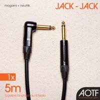Cavo 5m Mogami + Neutrik (Jack + Jack Angolato)