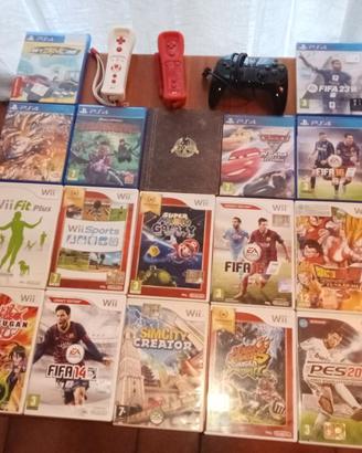 GIOCHI PS4 E WII+JOYSTICK  WII