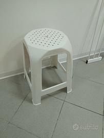 Sgabello in plastica, made in Italy