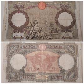 Lire 100 Aquila Romana Decr.23/8/1943 Rara