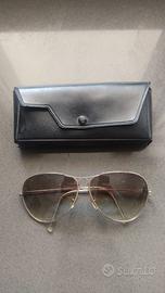 Occhiali da Sole Anni 70 da Aviatore con Portaocch