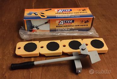 Kit Sollevatore x Spostare i mobili  con 4 pattini