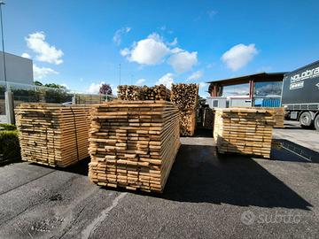 tavole di castagno grezze