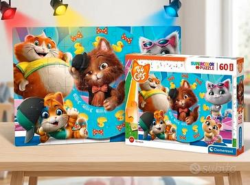 Puzzle 44 Gatti Clementoni 60 PezziMaxi Supercolor