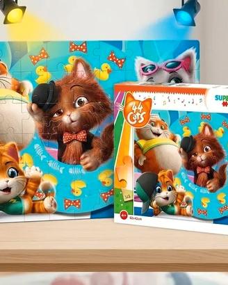 Puzzle 44 Gatti Clementoni 60 PezziMaxi Supercolor