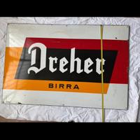 Targa pubblicitaria birra Dreher