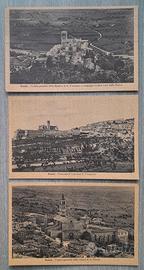 Assisi Cartoline Antiche Set 3 B/N Non Viaggiate