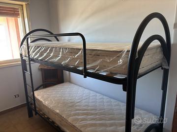 3 materassi più letto a castello