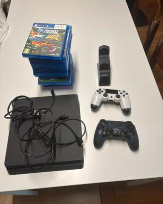 Playstation 4 slim 500GB+2 controller+15 giochi