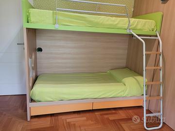 Letto a castello in legno