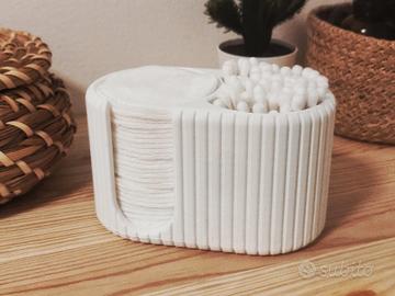 organizer dischetti struccanti e cottonfioc 