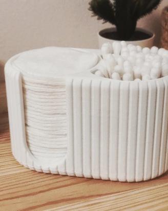 organizer dischetti struccanti e cottonfioc 