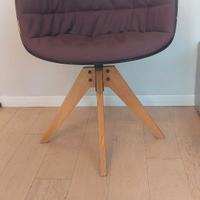 MDF FLOW Slim Imbottita SEDIA POLTRONA Rotante 4 G