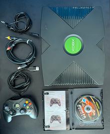 Microsoft Xbox Classic + Controller + Cavi + Gioco
