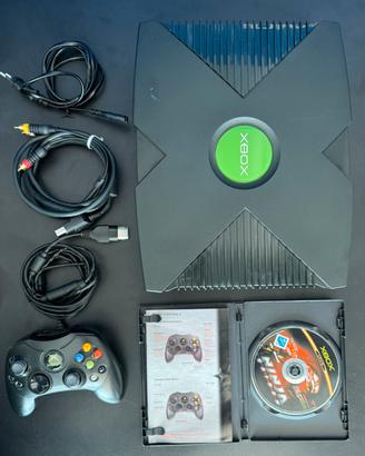Microsoft Xbox Classic + Controller + Cavi + Gioco
