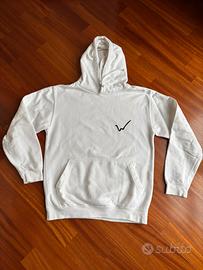 Felpa bianca con cappuccio S