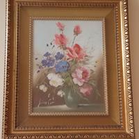 Quadro fiori lina rossi borlacchi dipinto painting