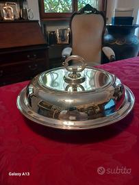 Legumiera tonda silver plated Argenteria Buzzetti