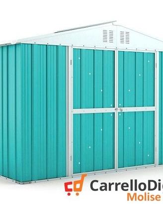 Box giardino lamiera zincata 327x155 azzurro