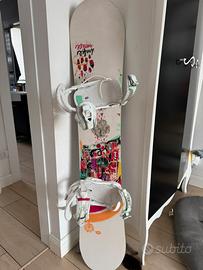 Tavola da snowboard DRAKE con attacchi