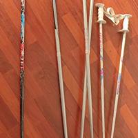 Racchette sci da 80 cm e 120-130 cm ( singole)