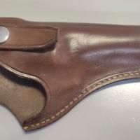 Fondina in cuoio per revolver anni 70/80