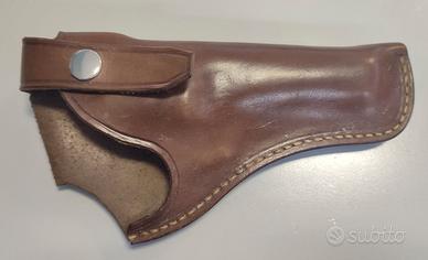 Fondina in cuoio per revolver anni 70/80
