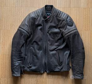 Giacca moto da uomo in pelle Clover taglia 52