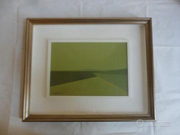 Castellani Giuseppe: "Mare verde", olio su tela