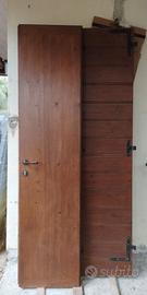 Portone in legno da esterno doppia anta