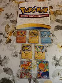 Poster pokemon 30th + 7 carte ita