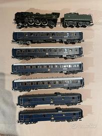 Treno CIWL Altaya Rivarossi 6 carrozze locomotiva