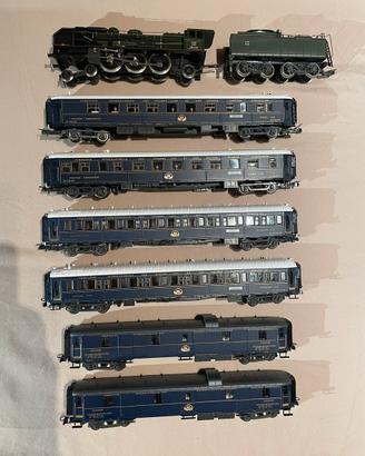 Treno CIWL Altaya Rivarossi 6 carrozze locomotiva