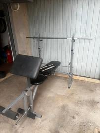 Panca palestra senza bilanciere e manubri