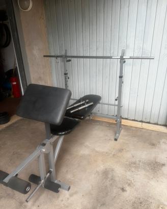 Panca palestra senza bilanciere e manubri