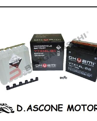 BATTERIA OKYAMI OTX14L-BS CON ACIDO
