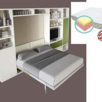 Letto a scomparsa matrimoniale system 2+MATERASSO