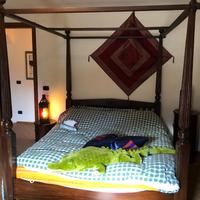 letto a baldacchino legno massello