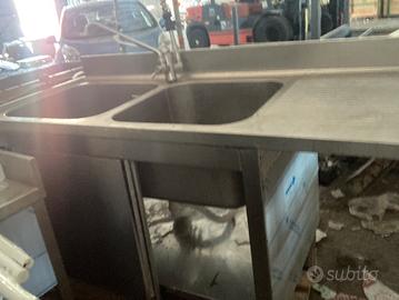 Doppio lavello cucina con gocciolatoio dx