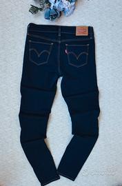 Jeans-Lev's-711 Skinny-Donna-TG W25-L30-Blue scuro