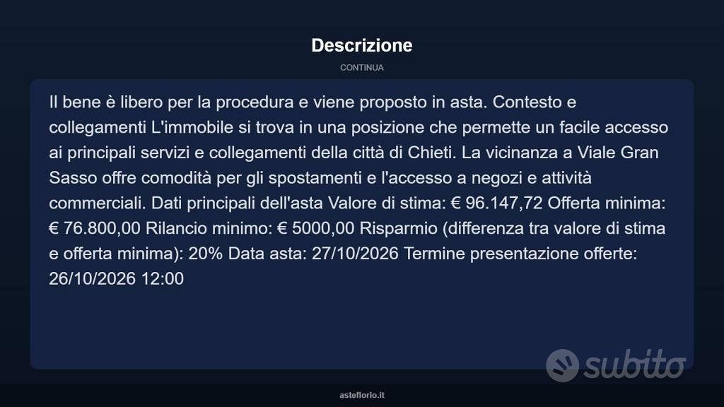 Appartamento – Chieti - Altro