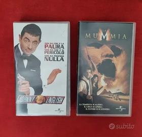 Lotto Film Vhs Vintage Italiano La Mummia + Johnny