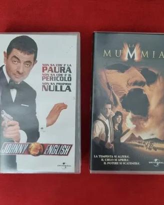 Lotto Film Vhs Vintage Italiano La Mummia + Johnny