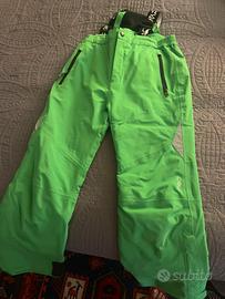 Pantaloni sci CMP bambino 140 cm verdi