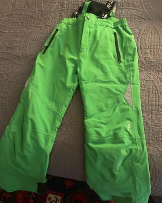 Pantaloni sci CMP bambino 140 cm verdi