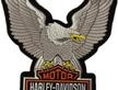 Toppa Patch Eagle Aquila 34x24 CM Silver HARLEY