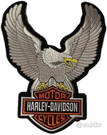 Toppa Patch Eagle Aquila 34x24 CM Silver HARLEY