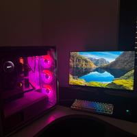 pc da gaming + monitor e periferiche + cuffie/pad