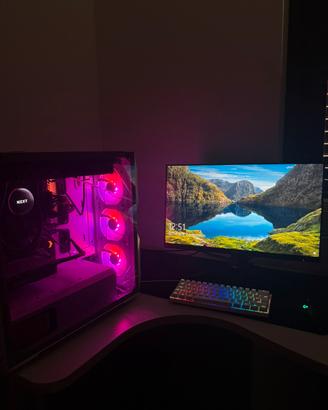 pc da gaming + monitor e periferiche + cuffie/pad